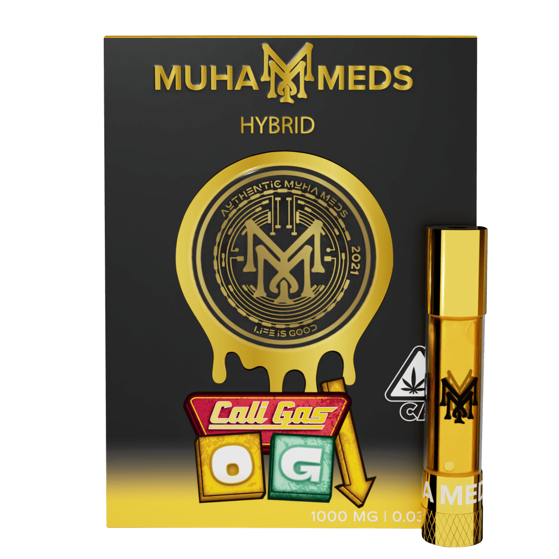 Muha | Vape Cart | 1g | Distillate | Cali Gas OG