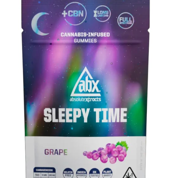 ABX Sleepy Time - Grape Gummies 10mg THC (2-piece)