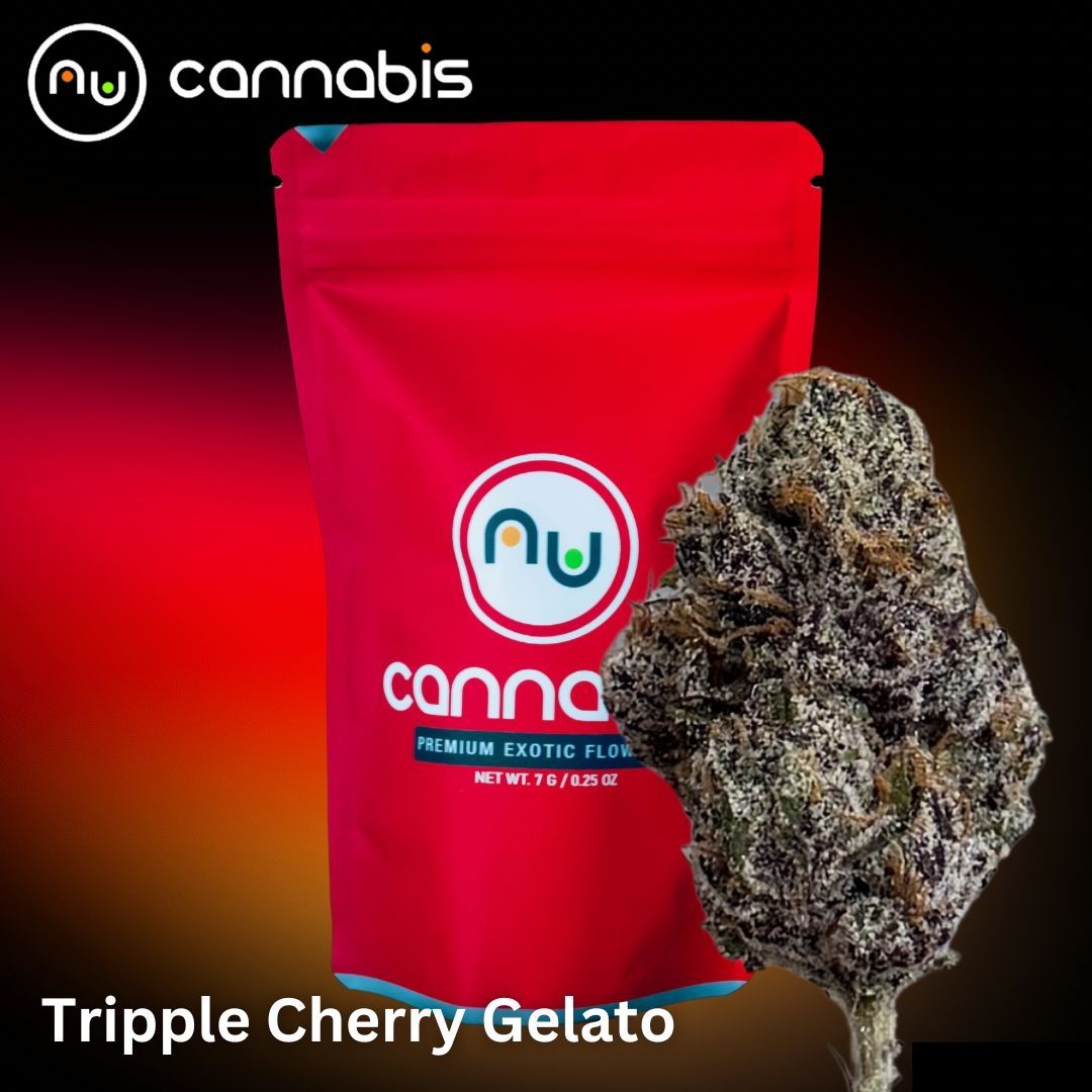 NuCannabis - Triple Cherry Gelato 28g - PREMIUM INDOOR FLOWERS