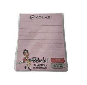 Kolas Branded Notepad Behold Pinup Pink