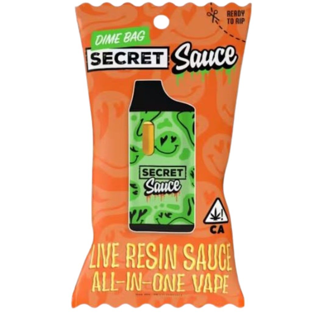 Dime Bag Live Resin AIO Vape Purple Roze 1g