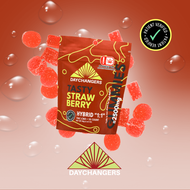 Day Changers - 2500mg THC - Tasty Strawberry - 10ct. - HYBRID 1:1