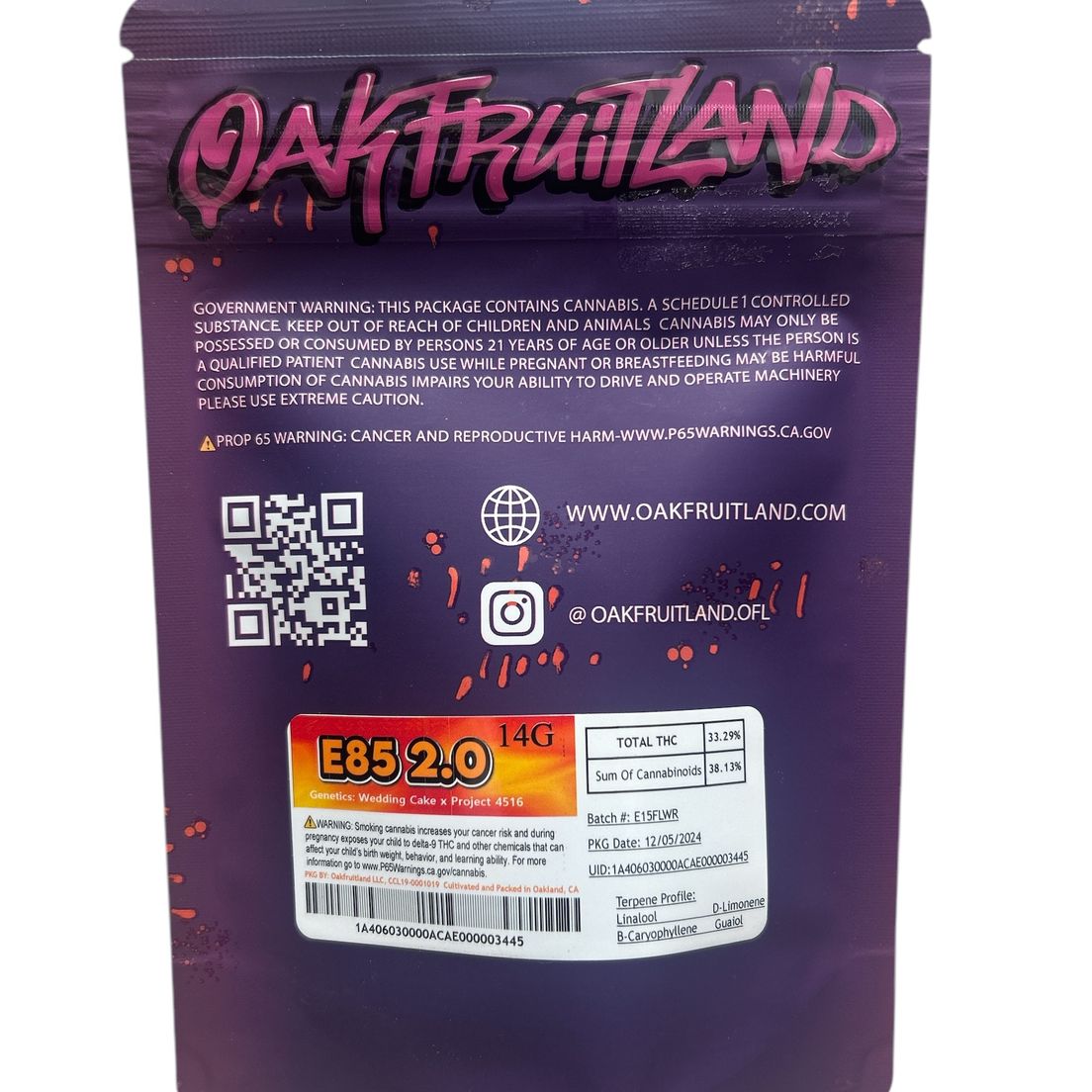 Oakfruitland - E-85 2.0 Smalls 14g