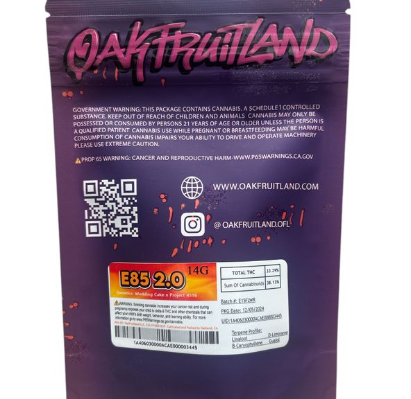 Oakfruitland - E-85 2.0 Smalls 14g