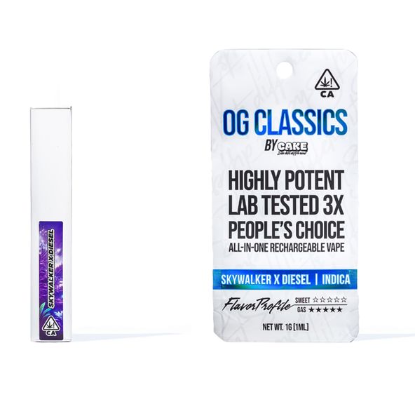 Cake AIO Vape OG Classic Skywalker x Diesel 1g