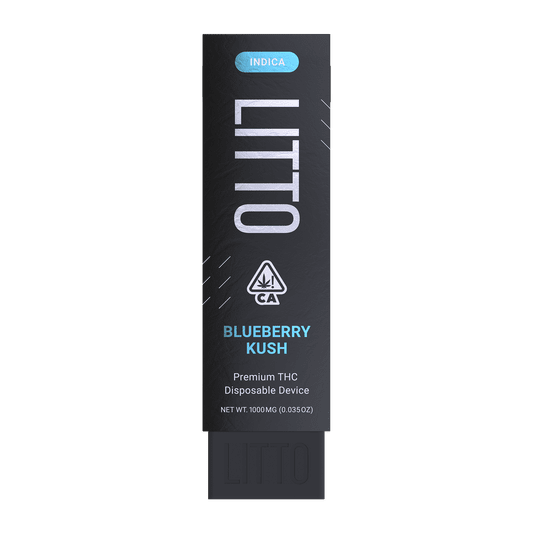 LITTO - Blueberry Kush - Indica - THC Disposable Vape Pen V2