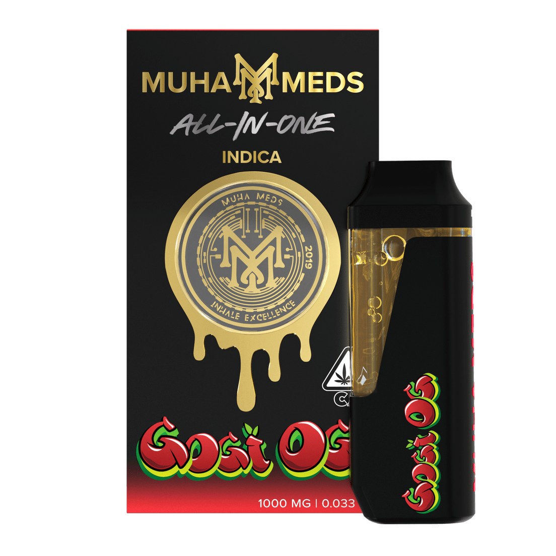 Muha | AIO Vape | 1g | Distillate | Gogi OG