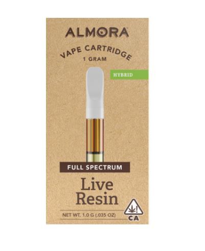 Almora Farm Live Resin Cartridge Grapes and Cream 1g