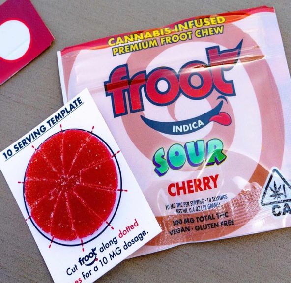 100mg Sour Cherry SINGLE GUMMY - FROOT