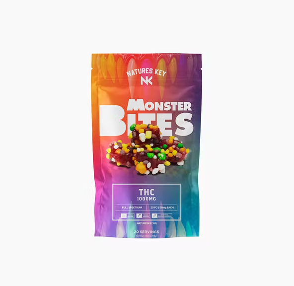 Monster Bites - 1000mg - Nurd Covered Candy