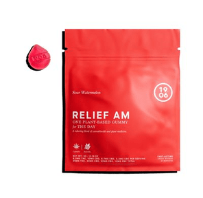 1906 Relief AM Sour Watermelon Gummies- 250mg | 300mg CBD | 200mg CBG | 100mg CBC