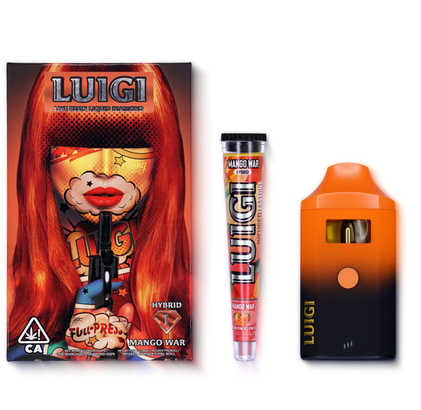 Luigi - Mango War - Infused Pre-Roll .5g (with AIO only)