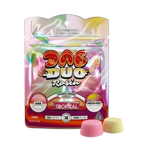 ABX | Gummies | 10pc | Dab Duos | Rosin | Tropical | Guava + Passion Fruit