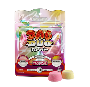 ABX | Gummies | 10pc | Dab Duos | Rosin | Tropical | Guava + Passion Fruit