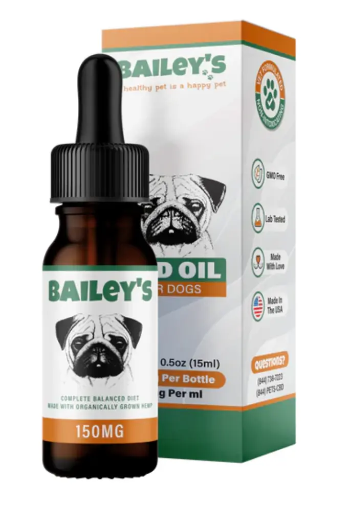 BAILEY'S CBD TINCTURE DOG 150MG