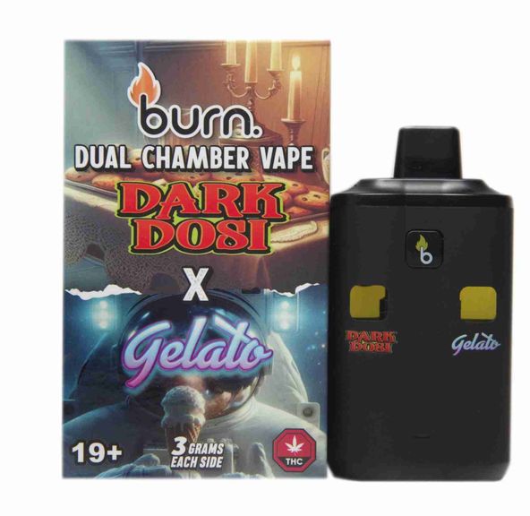 6 Gram Dual Chamber Burn Disposable – Dark Dosi + Gelato (3+3 Gram)