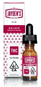 Jayden’s Juice Tincture SOLACE 500mg THC 15mL