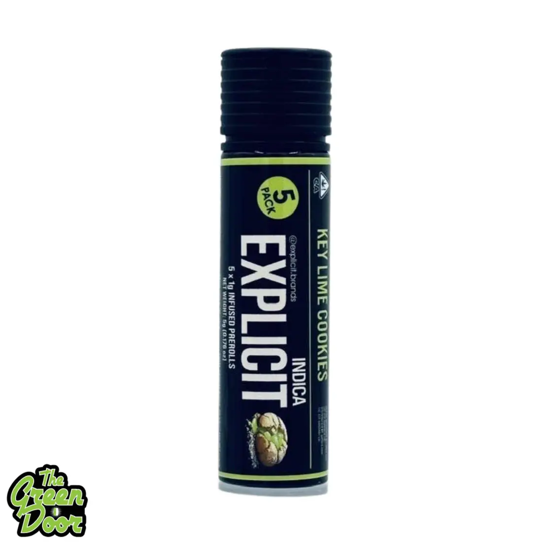 EXPLICIT - Key Lime Cookies - 5pk - Infused Preroll - 5g