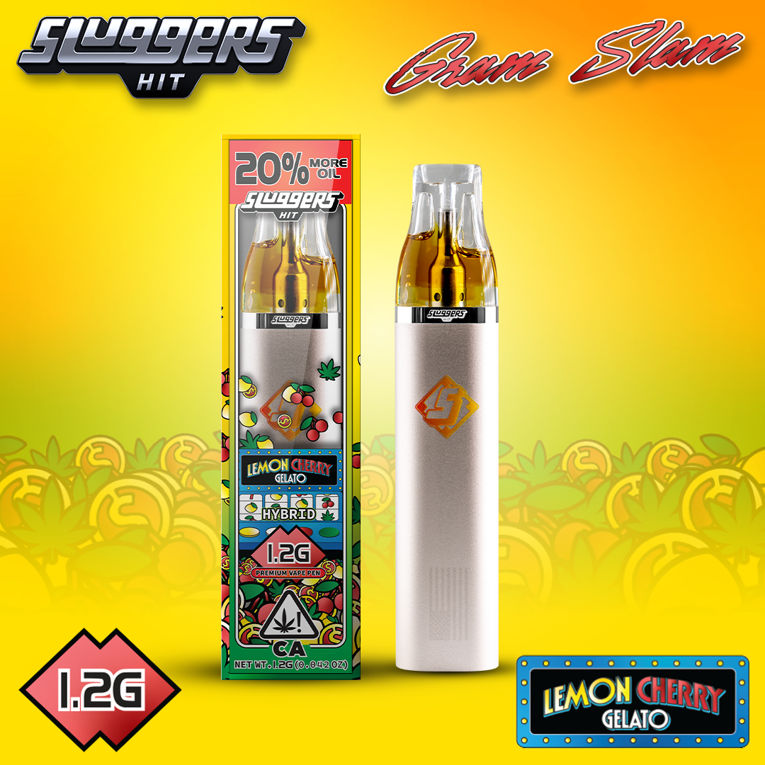 Sluggers Hit- Lemon Cherry Gelato Disposable 1.2g (H)