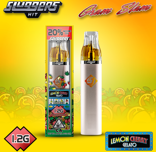 Sluggers Hit- Lemon Cherry Gelato Disposable 1.2g (H)