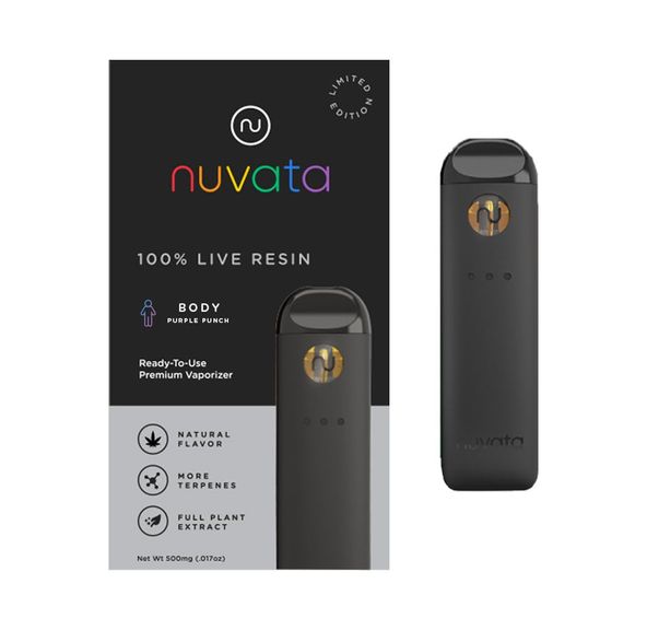 G. Nuvata .5g THC Live Resin Disposable Vape Pen - Body Purple Punch