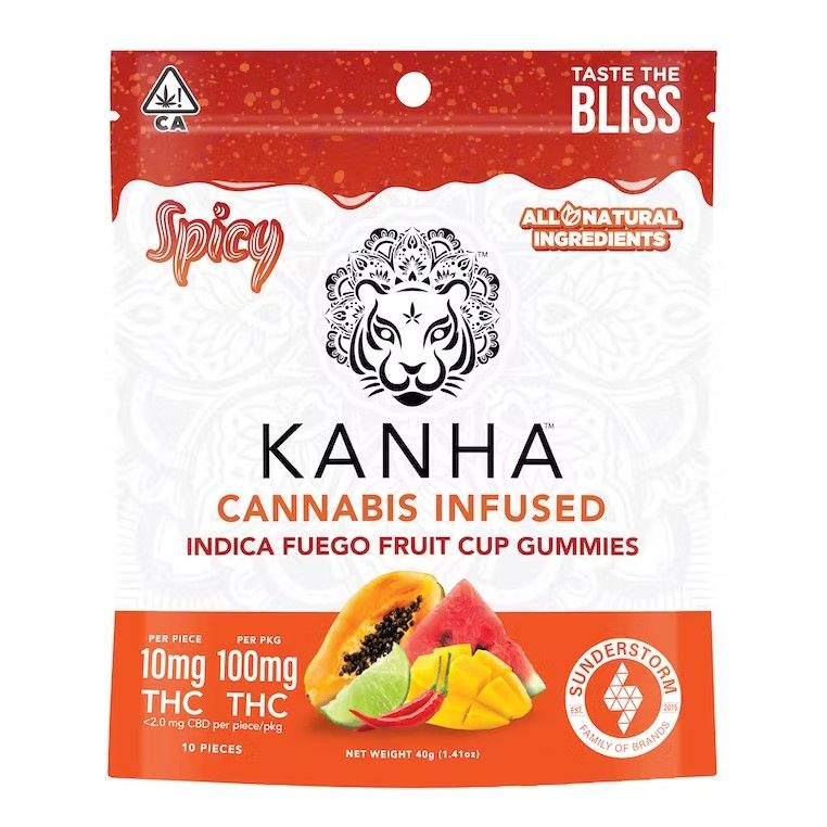 Kanha Indica Fuego Fruit Cup [10pk] (100mg THC) - Limited Edition