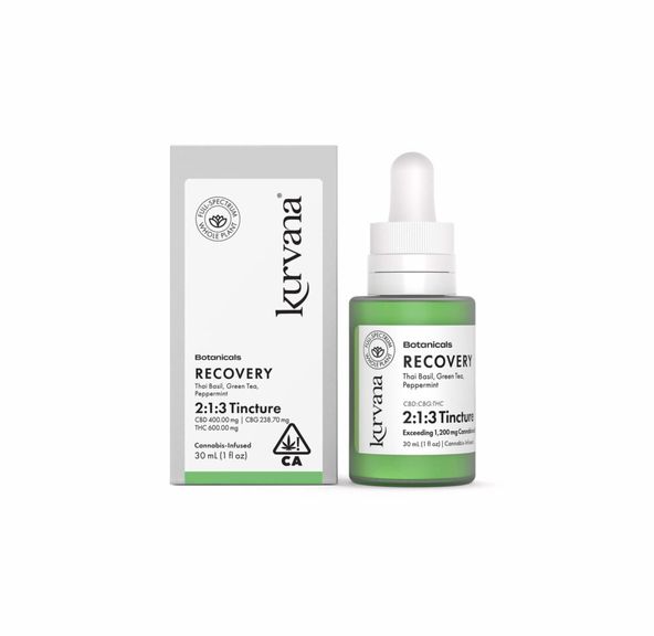1. Kurvana Botanicals Tincture - Recovery 2:1:3 CBD/CBG/THC *SALE*
