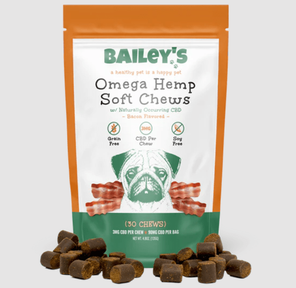 BAILEY'S TREAT - OMEGA HEMP SOFT CHEWS BACON