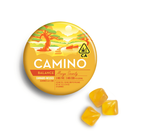Camino Gummies Mango Serenity 100mg THC / 100mg CBD
