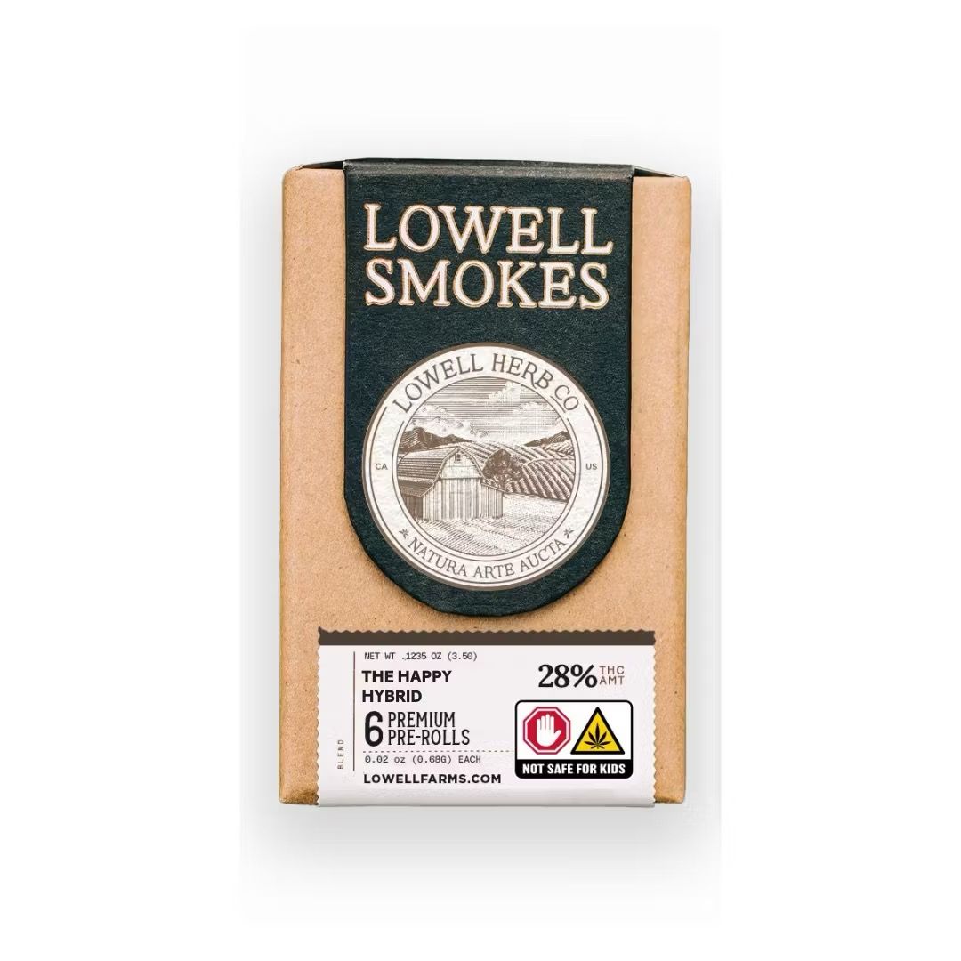 Lowell- The Happy Hybrid Prerolls 6pk 3.5g (H)