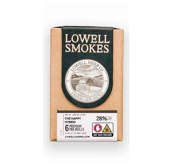 Lowell- The Happy Hybrid Prerolls 6pk 3.5g (H)