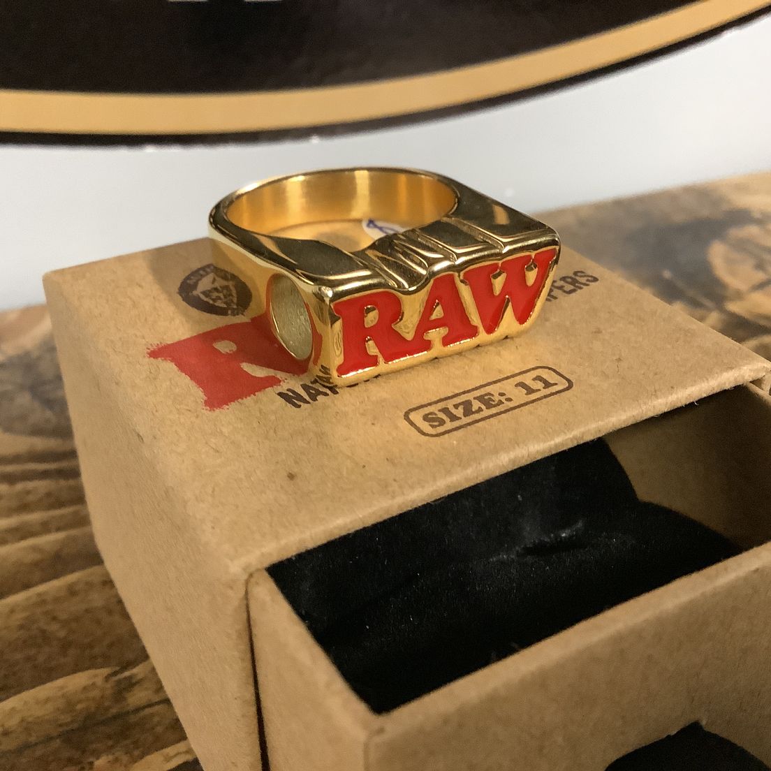 Raw ring Gold