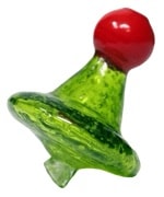 BDC Directional Flow UV Glass Carb Cap - Glow in Dark Assorted
