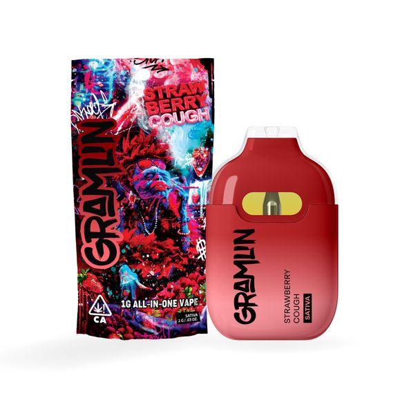 Gramlin - AIO Vape - 1g - Strawberry Cough