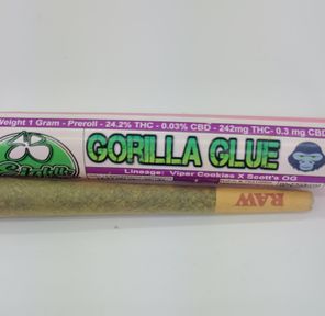 Gorilla Glue - 1g Preroll (THC 24.2%) by 8th Bros