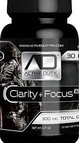 Active Duty Clarity + Focus ES Hemp CBD Capsules 30ct