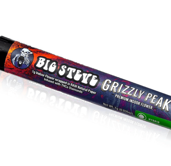 PROMO - Grizzly Peaks - Big Steve - 1g Pre-roll ( Buy grizzly peaks 3.5g at regular price get this for $8)