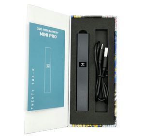 22K or PlugPlay Compatible | Battery | For Pods | Mini Pro Variable Voltage | Black