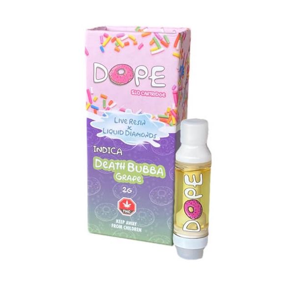 Death Bubba - Grape 2G Live Resin X Diamonds Vape Cartridge - Dope