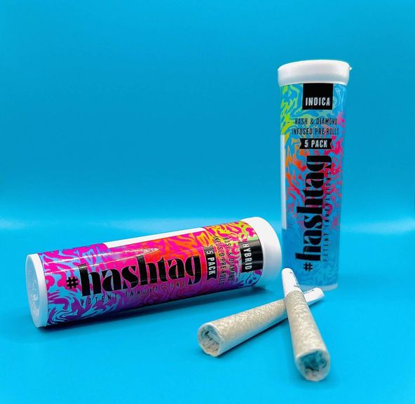 #hashtag - SFV x Sherbert Haze - Hash & Diamond Infused 5-Pack Pre Rolls, 3.5g