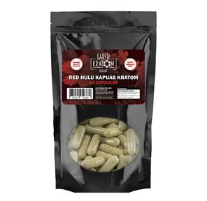 65ct Red Hulu Kratom Capsules