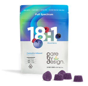 Care By Design | Gummies | 20pc | 18:1 CBD/THC | Full Spectrum | Mixed Berry