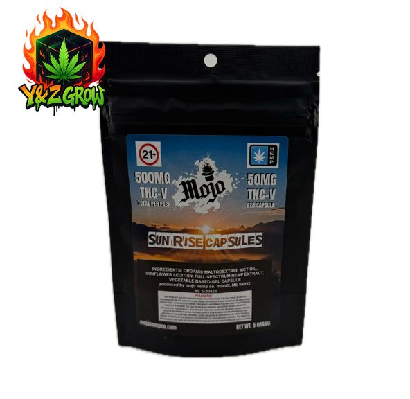 21+ Hemp Derived Mojo Nano Capsules - 500MG THC-V (50mg each) Sunrise
