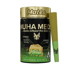 Muha Meds - Honey Melon Mates Infused Pre Rolls 3g - 3 g