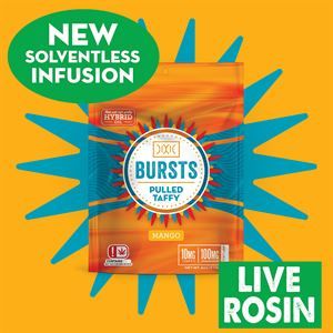 DIXIE MANGO LIVE ROSIN TAFFY 100MG