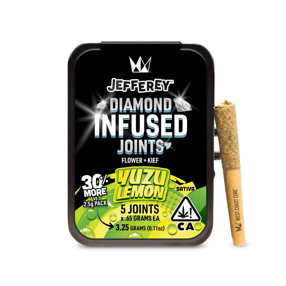 Yuzu Lemon- Jefferey Infused Joint .65g 5 Pack