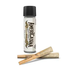 Americanna - Bacio Gelato Rosin Infused 2pk Preroll 1.3g
