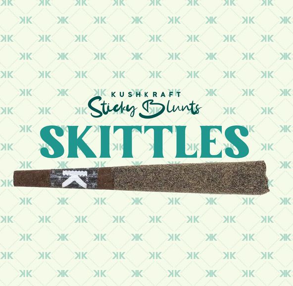 1 x 1g Shatter Infused Indica Blunt Skittles by KushKraft