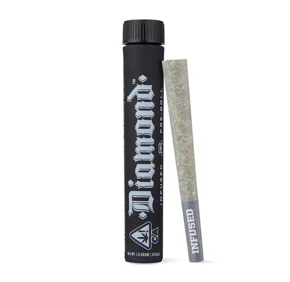 Blue Sherbert | Hybrid - Diamond THCA-Infused Pre-Roll - Joint
