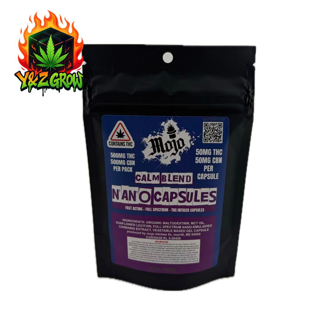 Mojo Nano Capsules - 500 MG (50MG each) Calm Blend